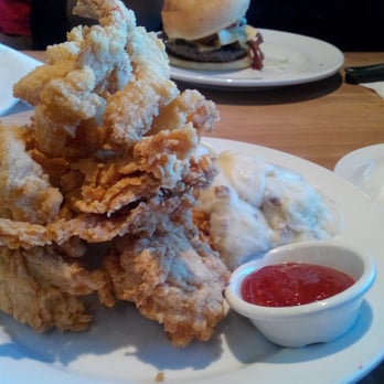 Cheddar's Scratch Kitchen - Chicken tenders and shrimp with a side of potatoes very delicious. - Comfort Food Near Me - Cincinnati, Ohio