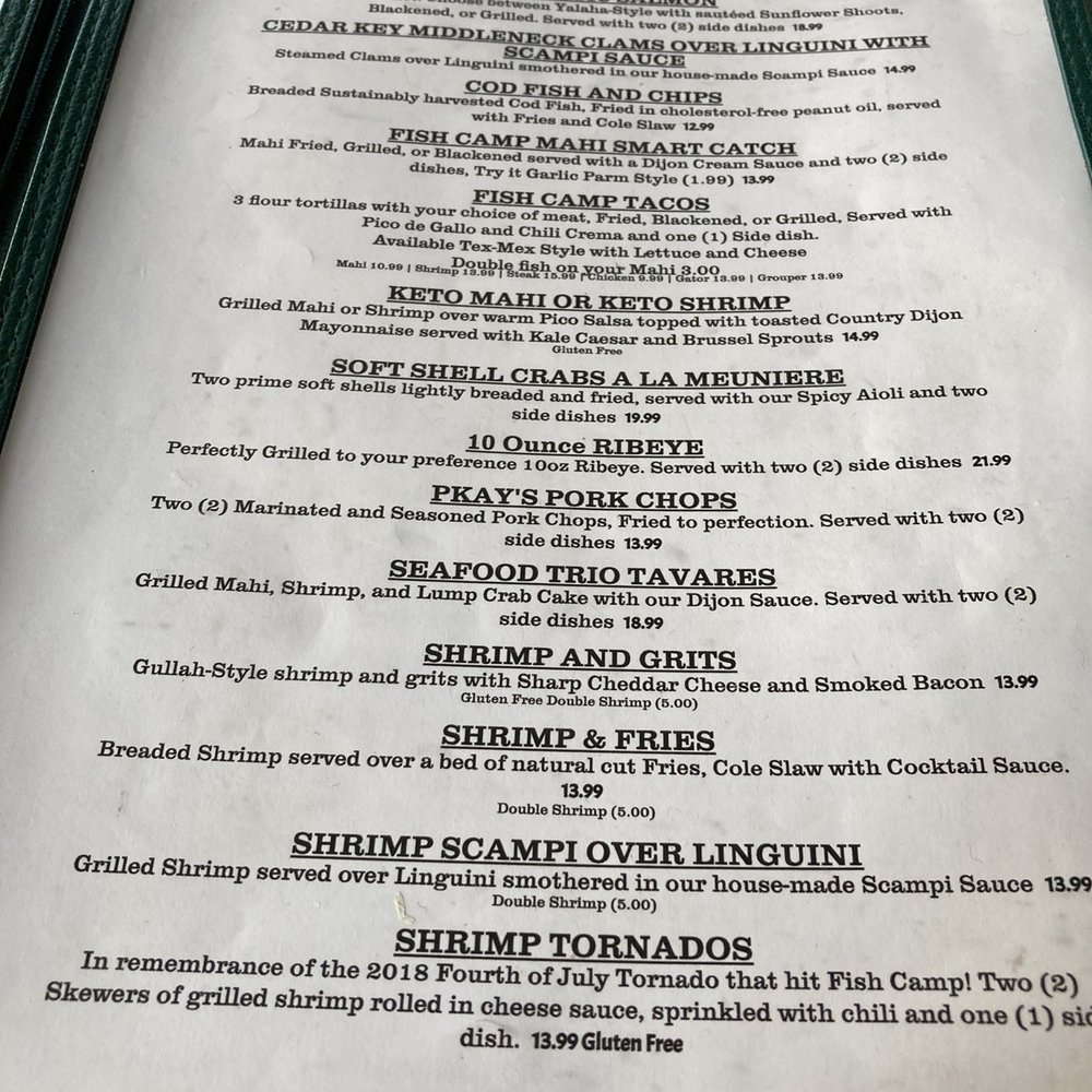 Fish Camp On Lake Eustis - Seafood Near Me - Tavares, Florida