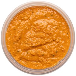 Tomato, basil, hummus