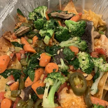 Lalla Grill Oceanside - Mushy stir fry "nachos" - Seafood Near Me - Monterey, California Lalla Grill Oceanside - Mushy stir fry "nachos" - Seafood Near Me - Monterey, California