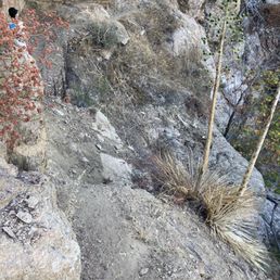 Some narrow trails in parts. Be careful.