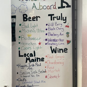 Katahdin Cruises - Alcohol drink menu - Museums Near Me - Greenville, Maine