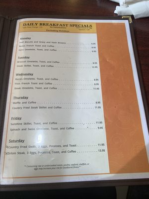 Menu photo 7 Sunshine Family Restaurant Dubuque, IA