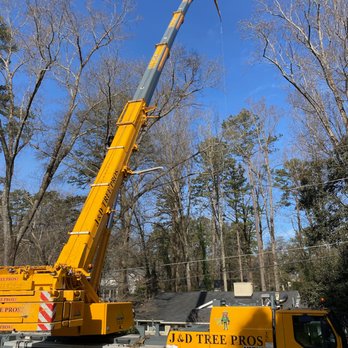 J & D Tree Pros - 110-ton Liebherr crane -- J&D Tree Pros, Apex NC. Large tree removal serving Cary, Chapel Hill, Raleigh and the Triangle. - Tree Services Near Me - Apex, North Carolina J & D Tree Pros - 110-ton Liebherr crane -- J&D Tree Pros, Apex NC. Large tree removal serving Cary, Chapel Hill, Raleigh and the Triangle. - Tree Services Near Me - Apex, North Carolina