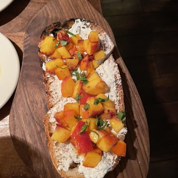 Barcelona Wine Bar - Summer peach montadito - Tapas Bars Near Me - Fairfield, Connecticut