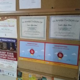 Wall of certs in the waiting area Wall of certs in the waiting area