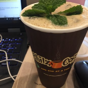 Philz Coffee - Medium Philharmonic with almond milk and honey - Coffee & Tea Near Me - La Jolla, California