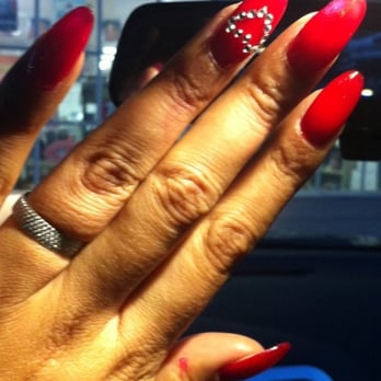 A T Nails - This is after I asked Tina to clean up the nail polish on my fingers. Never again! Over priced $46 - Nail Salons Near Me - Santa Ana, California