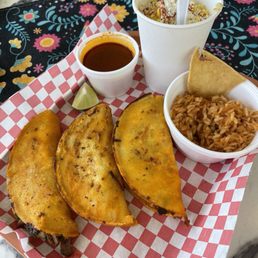 Birria Tacos Combo 3, Cup of Street Elote Birria Tacos Combo 3, Cup of Street Elote