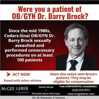 Barry J Brock MD - McGee Lerer law firm representing victims of Dr. Barry Brock - Obstetricians & Gynecologists Near Me Barry J Brock MD - McGee Lerer law firm representing victims of Dr. Barry Brock - Obstetricians & Gynecologists Near Me
