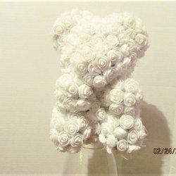 Masahia Real Scent Candles - White Rose Bear