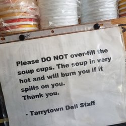 Tarrytown Delicatessen - Consumer warning