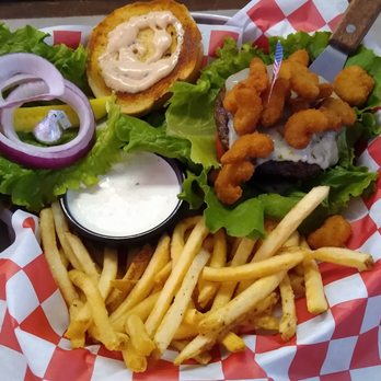 Sanford's Grub & Pub - Poor Man's Steak And Shrimp (Burger) - Pubs Near Me - Casper, Wyoming Sanford's Grub & Pub - Poor Man's Steak And Shrimp (Burger) - Pubs Near Me - Casper, Wyoming