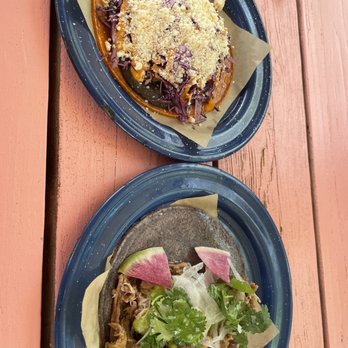 Nixta Taqueria - Duck Carnitas and Enchilada Posina Tacos - Mexican Near Me - Austin, Texas