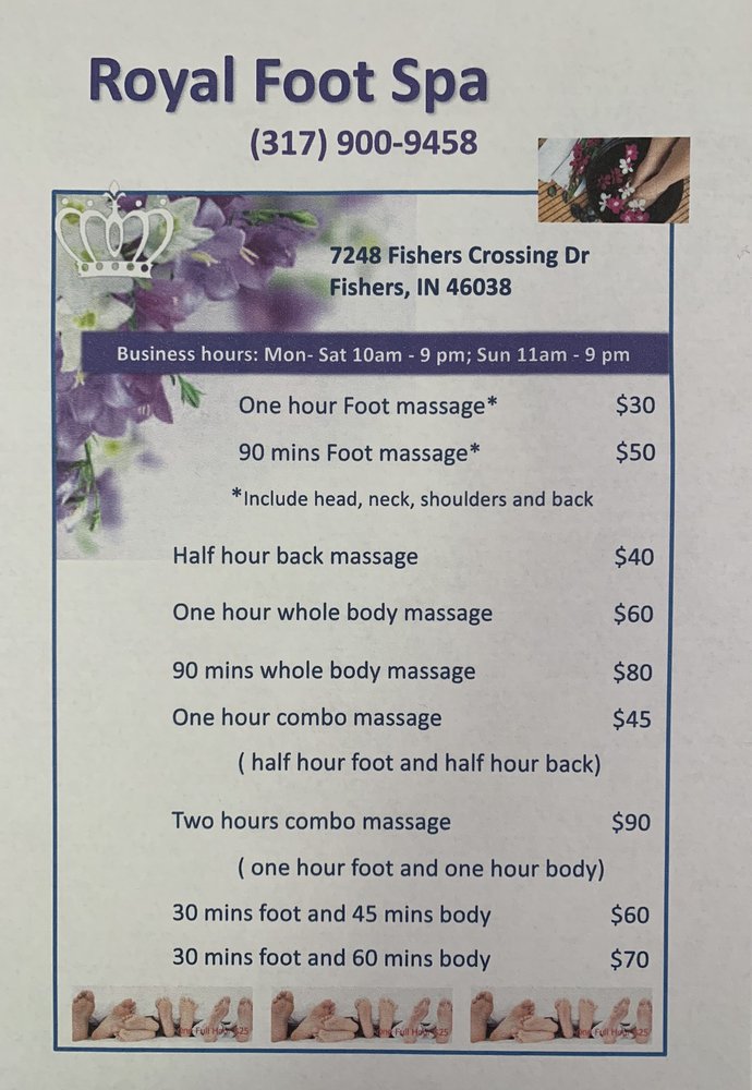ROYAL FOOT SPA 23 Photos & 56 Reviews Day Spas 7248 Fishers