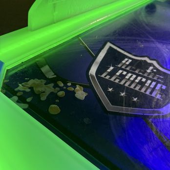 Dogwood Social House - Food or drink spill on air hockey table that had clearly been there for a long time. - Sports Bars Near Me - O'Fallon, Illinois Dogwood Social House - Food or drink spill on air hockey table that had clearly been there for a long time. - Sports Bars Near Me - O'Fallon, Illinois
