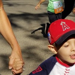 Holiday Half Marathon & 5K - Full of energy now, let's see what he looks like at the tail end.