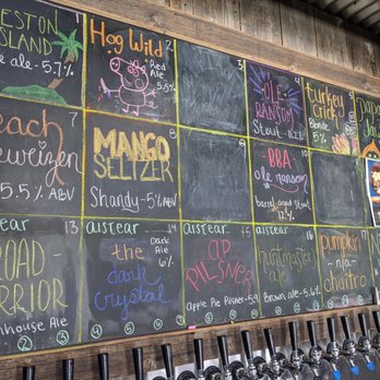 4KD Crick Brewery - a large chalk board with a variety of beers - Breweries Near Me - Defiance, Ohio