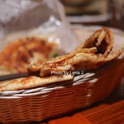 Martsa On Elm - Aloo Parantha ($6.50) - pan fried potato stuffed flatbread