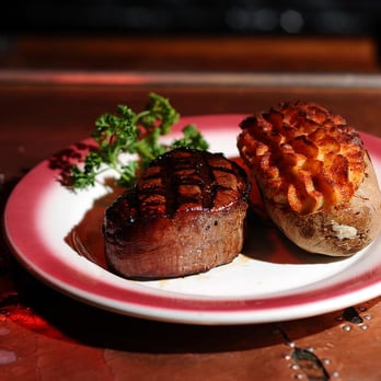 La Cave - Filet Mignon, Twice Baked Potato - Steakhouses Near Me - Costa Mesa, California La Cave - Filet Mignon, Twice Baked Potato - Steakhouses Near Me - Costa Mesa, California