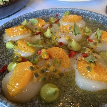 Nella Kitchen & Bar - Ridiculously tasty scallops crudo - American Near Me - Los Olivos, California Nella Kitchen & Bar - Ridiculously tasty scallops crudo - American Near Me - Los Olivos, California