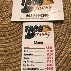 Taco Fanny - If you are getting a larger order, consider calling ahead. It doesn't take long if you want to wait, but the option is there.