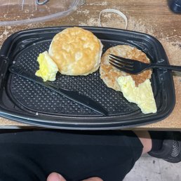 Where is my pancake??? Trash workers and bad attitude, I really hope there is a chick-fil-a around this area so this store can close.