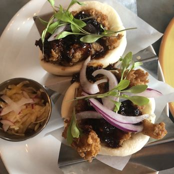 Orale Mexican Kitchen - Buttermilk shrimp Bao. - Mexican Near Me - Hoboken, New Jersey Orale Mexican Kitchen - Buttermilk shrimp Bao. - Mexican Near Me - Hoboken, New Jersey