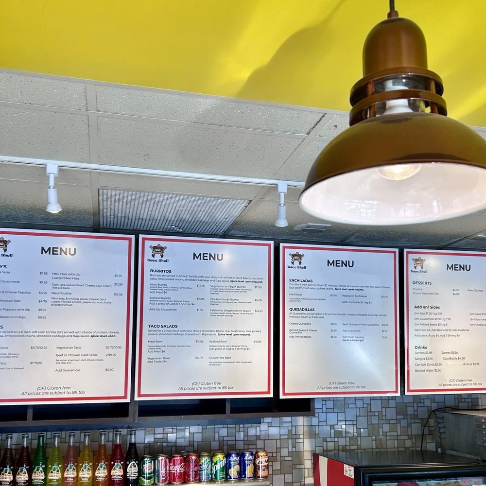 Taco Shell - Menu - Mexican Near Me - Sidney, British Columbia