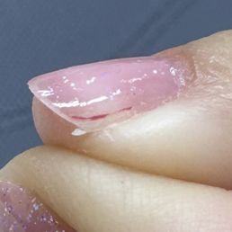 Residue from previous nail polish on all my edges of finger nails