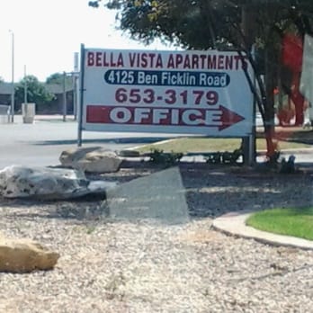 Bella Vista Apartments - The front sign. - Apartments Near Me - San Angelo, Texas Bella Vista Apartments - The front sign. - Apartments Near Me - San Angelo, Texas