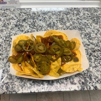 Coach SLim Snowcones - Chili and cheese nachos with jalapeño! - Shaved Ice Near Me - Carrollton , Texas