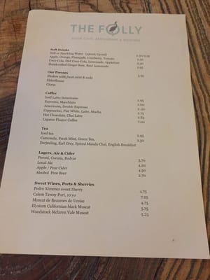 Menu photo 2 The Folly City Centre, OXF Menu photo 2 The Folly City Centre, OXF
