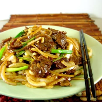 New China Express - a plate of beef and noodles - Chinese Near Me - Powell, Ohio New China Express - a plate of beef and noodles - Chinese Near Me - Powell, Ohio
