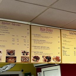 Menu board Menu board