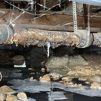 A.W.O Plumbing - Broken cast iron pipe leaking under our home - Plumbing Near Me A.W.O Plumbing - Broken cast iron pipe leaking under our home - Plumbing Near Me