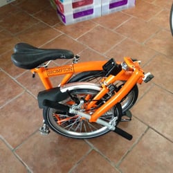 Brilliant Bikes - Orange S type Brompton service
