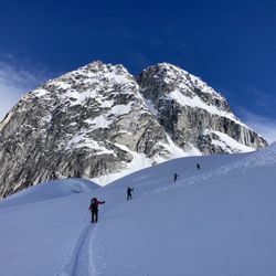 Alaska Mountaineering School - Heading up the Plunger!