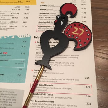 Nando's Peri-Peri - Table marker - Chicken Shop Near Me - OakPark, Illinois Nando's Peri-Peri - Table marker - Chicken Shop Near Me - OakPark, Illinois