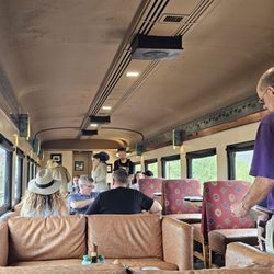 Inside the 'Flagstaff' car!