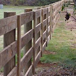 Fence Installation & Design - Post and board fencing.