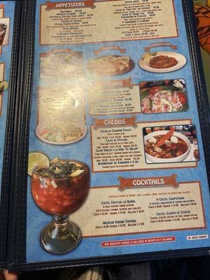 Menu photo 7 Mariscos La Playa Albuquerque, NM