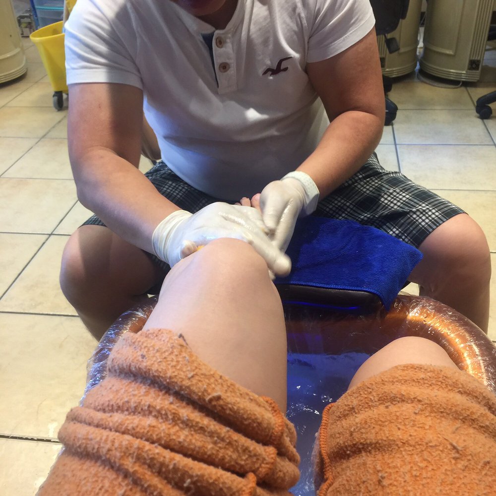 Fancy Nails - Jimmy working in my pedi - Nail Salons Near Me - North Las Vegas, Nevada Fancy Nails - Jimmy working in my pedi - Nail Salons Near Me - North Las Vegas, Nevada