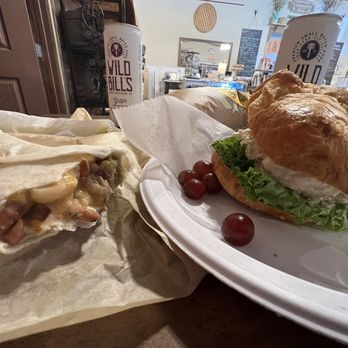 Cedar Creek Market - Our lunch...New Mexico burrito and chicken salad sandwich + Wild Bill sodas. - Ice Cream & Frozen Yogurt Near Me - Ruidoso, New Mexico