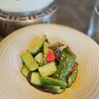 Palette Dim Sum & Seafood - Smashed cucumber & woodear salad - Chinese Near Me - Tustin, California