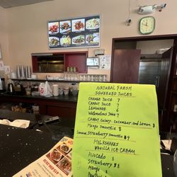 House Of Hunan - Juice and milkshake menu