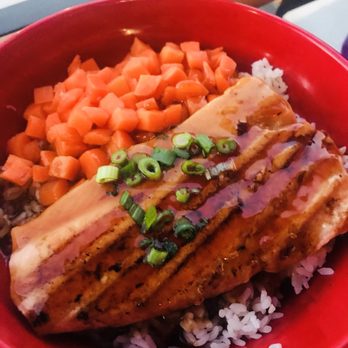 Tokyo Joe's - Salmon with teriyaki sauce. - Asian Fusion Near Me - Surprise, Arizona
