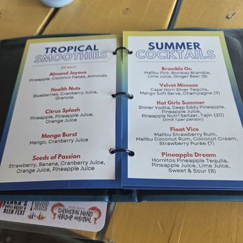 Float Pool & Patio Bar - Menu - Bars Near Me - Galveston, Texas