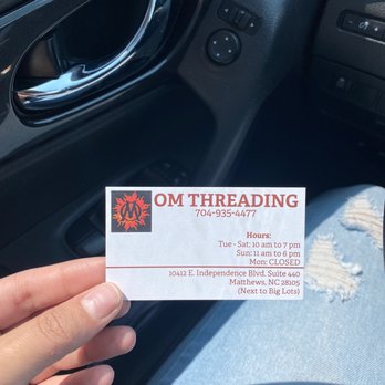 Om Threading - Contact Info + Location - Waxing Near Me - Matthews, North Carolina Om Threading - Contact Info + Location - Waxing Near Me - Matthews, North Carolina
