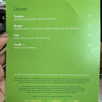 Olili - Keiki menu - Desserts Near Me - Honolulu, Hawaii Olili - Keiki menu - Desserts Near Me - Honolulu, Hawaii